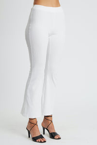 White Elle flare pants by Anox the label